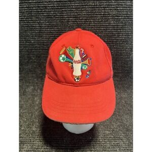 Coca Cola South Africa FIFA World Cup 2010 Adjustable Hat Red Color Unisex OSFA